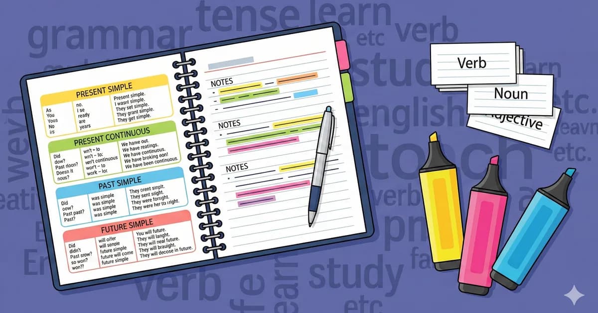 Ilustracja do artykułu: Gramatyka na egzaminie ósmoklasisty z angielskiego — co musisz umieć