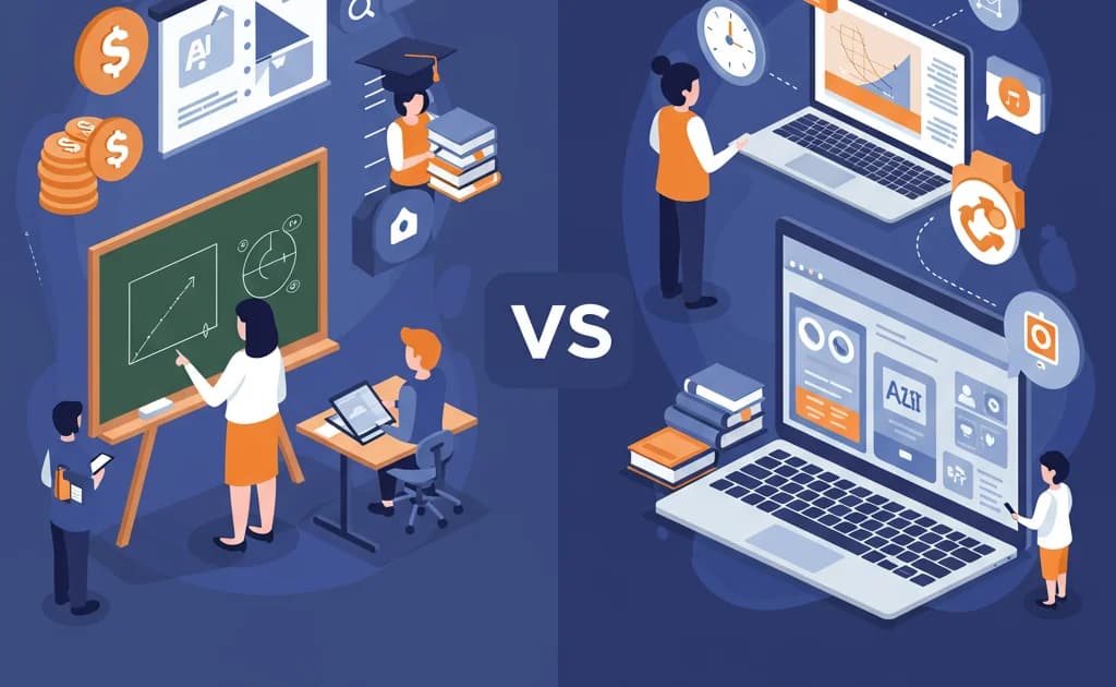 Ilustracja do artykułu: Korepetycje z matematyki online vs tradycyjne - kompletne porównanie 2025