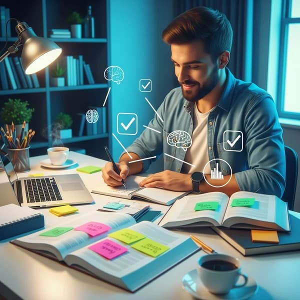 Ilustracja do artykułu: 10 Métodos de Estudo Comprovados pela Ciência para Estudantes Brasileiros 2025